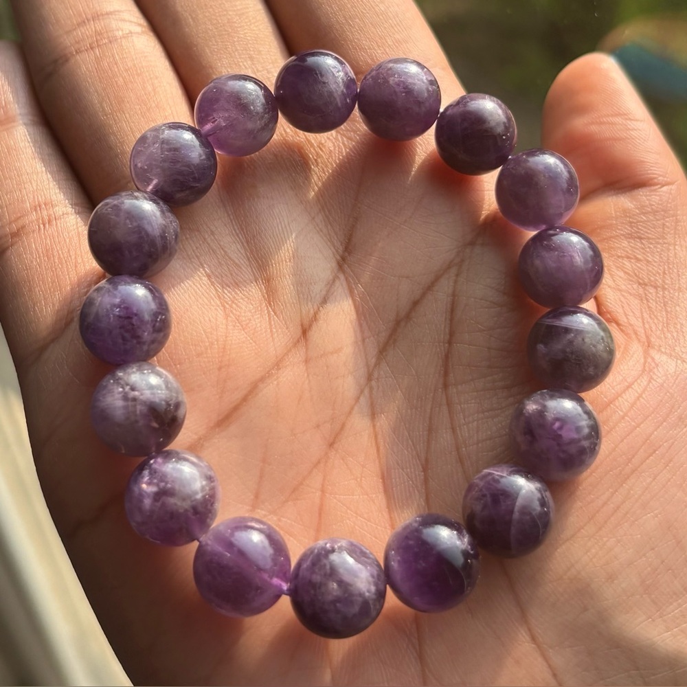 Amethyst Crystal Bracelet 12mm